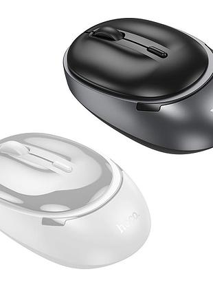 Маніпулятор миша hoco nuevo dual-mode business wireless mouse black metal gray ( ) 4