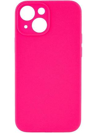 Чехол silk full camera protective (aa) no logo для apple iphone 13 (6.1") розовый / barbie pink