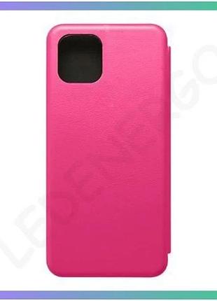 Чехол-книжка premium для samsung galaxy a03 малиновый с отделением для карт шкірозамінник sku_27100002 sku_stcom_2710000262695