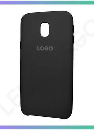 Силиконовый чехол для samsung galaxy j3/j330 2017 черный накладка с открытой камерой и низом sku_27100 sku_stcom_2710000131052