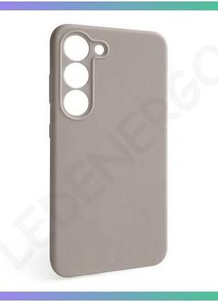 Чехол силиконовый для samsung galaxy s23 s911 2023 серый накладка без логотипа защитный чехол sku_2710 sku_stcom_2710000273967