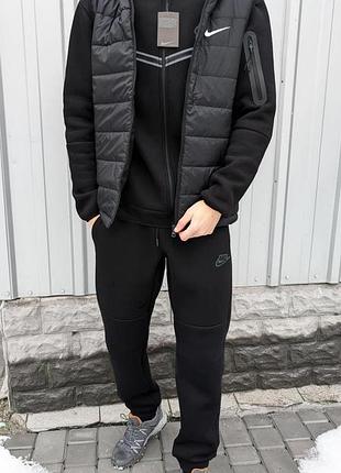 Мужской зимний комплект nike (спортивный костюм + жилетка) + подарок