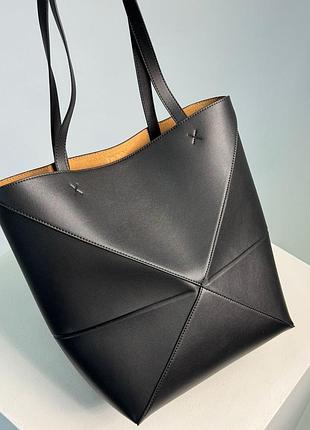 Сумка medium puzzle leather tote bag 5