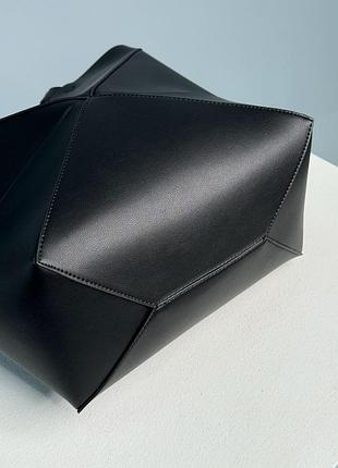 Сумка medium puzzle leather tote bag 6