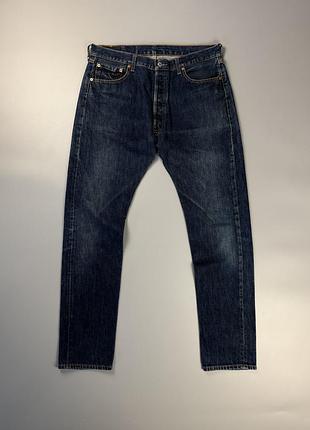Джинси levi's 501 regular straight dark wash jeans w36 l32