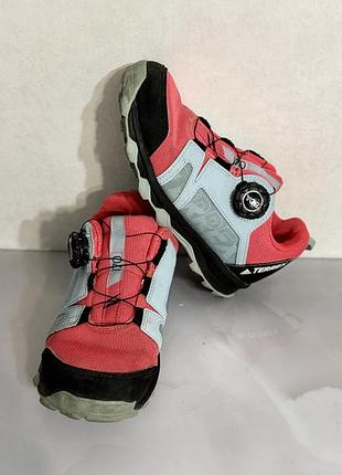 Кросівки дитячі adidas рожеві з блакитним