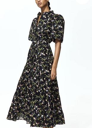 Ярусна з пояском сукня 👗 3
