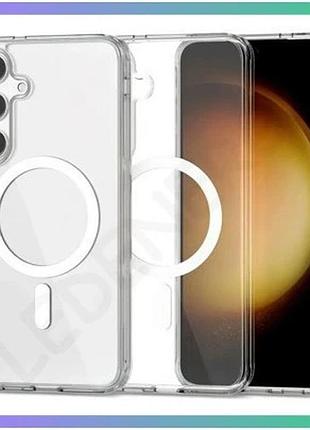 Чехол magsafe для samsung galaxy s26 ultra прозорий чохол-накладка з відкритою камерою і низом sku_271 sku_stcom_2710000342113