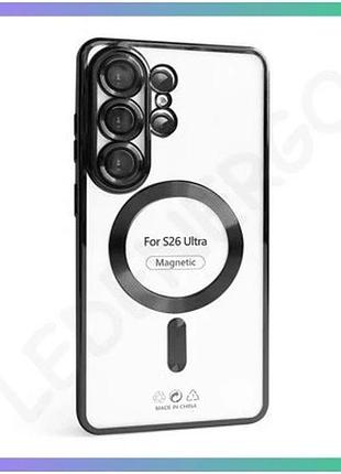 Чехол magsafe для samsung galaxy s26 ultra черный накладка с защитой камеры и закрытым низом sku_27100 sku_stcom_2710000344834