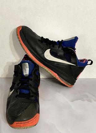 Кросівки чоловічі nike чорні з помаранчевою підошвою