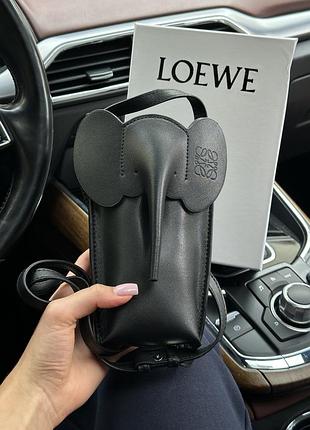 Сумка elephant pocket bag in classic calfskin black