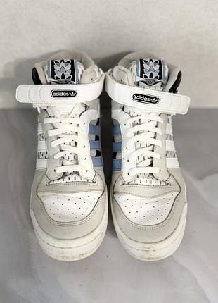 Кросівки чоловічі adidas високі білі 2
