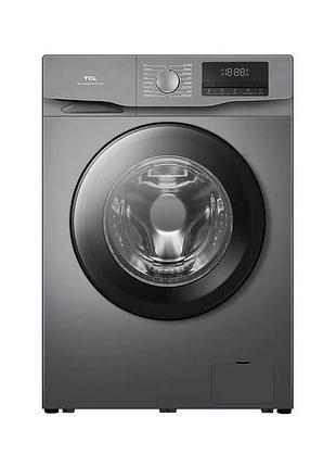 Стиральная машина tcl фронтальная, 10кг, 1400, a, 62см, дисплей, пара, инвертор, серый