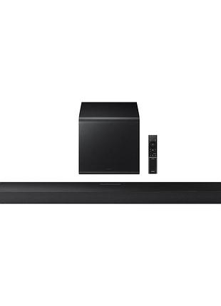 Саундбар samsung hw-qs700f 345вт, 3.1.2, bt, hdmi-earc, wi-fi, саб, dolby atmos, чорний