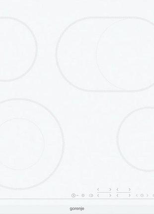 Варочна поверхня вбудована gorenje ect643wcsc 56 см біла