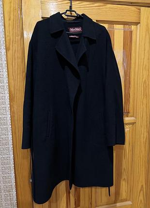 Пальто жіноче maxmara чорне, розмір l