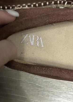Шкіряні еспадрільї zara 6