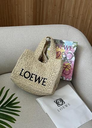 Сумка medium font tote in raffia