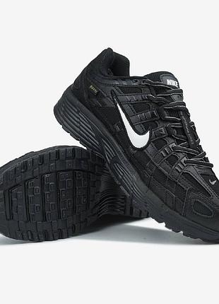 Nike p-6000 full black white swoosh gore-tex termo 4