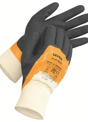 Защитные перчатки uvex profi ergo xg20 с покрытием xtragrip-nbr (60208) размер 09