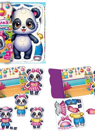 Развивающая игра vladi toys с липучками "пандочка" (vt1320-05)