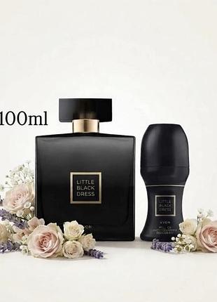Набір little black dress, набір жіночий, аромат 100 ml, та
кульковий дезодорант avon