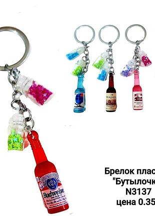 Брелок для ключів пляшка вина, сувенірна підвіска