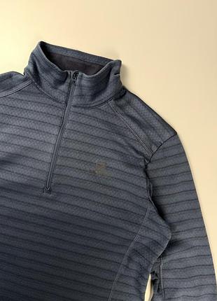 Флісова кофта salomon outrack half zip fleece navy m 3
