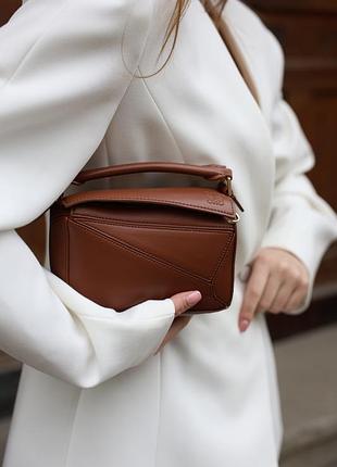 Сумка mini puzzle bag brown