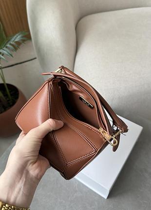 Сумка mini puzzle bag brown 9