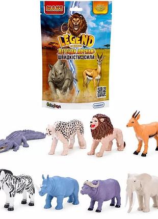 Стретч-іграшка у вигляді тварини серії "legend of animals максі" – легенди африки: швидкість vs сила (у диспл.)