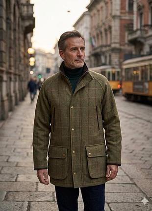 Brook taverner шерстяное твидовое пальто, 52-54..