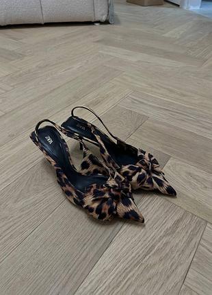 Туфлі zara леопардові 40р 3