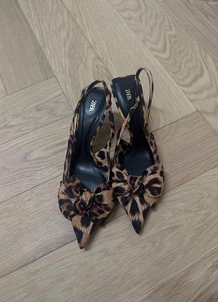 Туфлі zara леопардові 40р 5