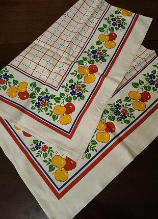 Скатертина ретро 1970-1980 бавовняна 120х90