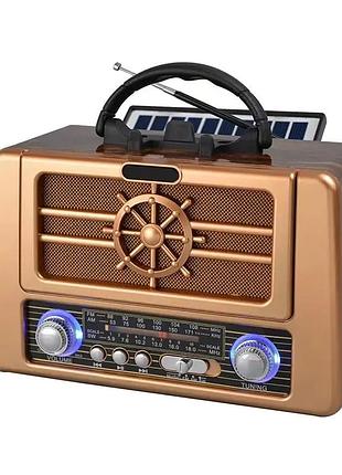 Радиоприёмник golon rx-bt8080 solar с bluetooth, usb/microsd и солнечной панелью