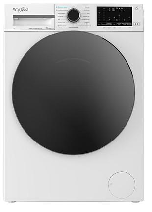 Стиральная машина whirlpool фронтальная, 7кг, 1200, a, 49.6см, дисплей, пара, инвертор, люк черный, белый