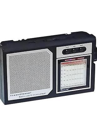 Радиоприёмник golon rx-bt329s с bluetooth, солнечной панелью, usb/microsd