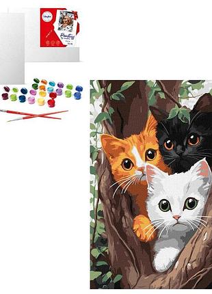 Набор для росписи "котики на дереве" 30х40см (kho6736)