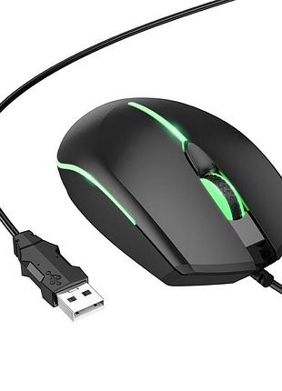 Миша hoco wonderful gaming luminous wired mouse black ( )