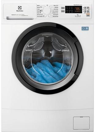Стиральная машина electrolux фронтальная, 6кг, 1200, a, 41см, дисплей, инвертор, белый