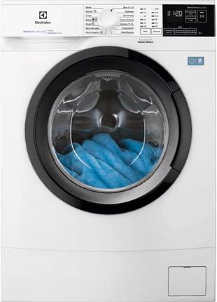 Стиральная машина electrolux фронтальная, 6кг, 1000, a+++, 41см, дисплей, инвертор, белый