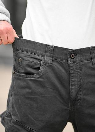 Карго штаны oversize denim серые вт5294 6