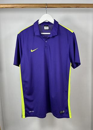 Nike ss challenge purple красиве спортивне поло з гарним дизайном розмір м