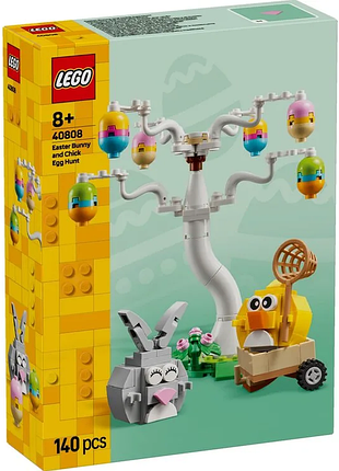 Конструктор lego iconic пасхальный кролик и охота на куриные яйца