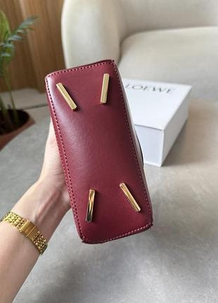 Сумка mini puzzle bag burgundy 9