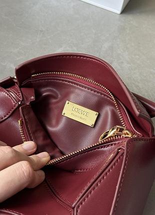 Сумка mini puzzle bag burgundy 10