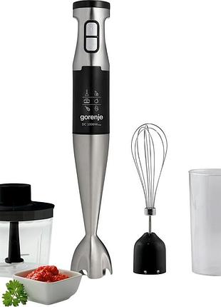Блендер gorenje заглибний 1000вт, 3в1, чаша-700мл, нерж