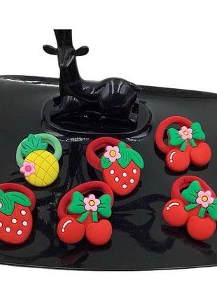 Дитяча гумка для волосся з фруктами