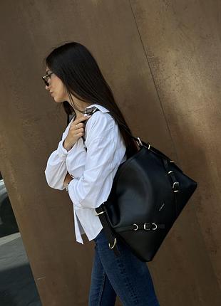 Сумка voyou leather bag black 3